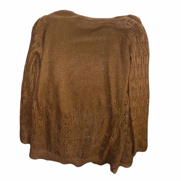 ✨7xHP✨Open Knit Brown Cardigan✨ - Picture 3 of 8